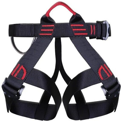 WhiteTech Rock Climbing Harness Safety Seat Belts for Outdoor Rock Climbing Rappelling Seat Harness(Free Size)