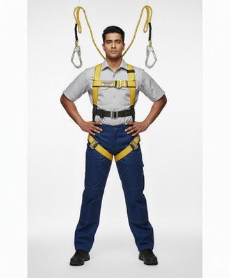 Safetysfs Premium Safety Harness SH-1007 Full Body Harness(Free Size)