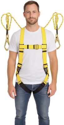 Safetymust Shock Absorbing Harness SH-313 for Height Workers Safety Harness(Free Size)
