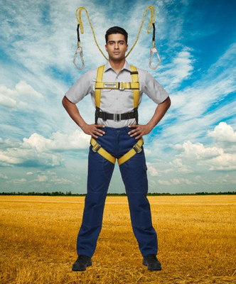 Safetysfs Premium Safety Harness SH-1037 Full Body Harness(Free Size)