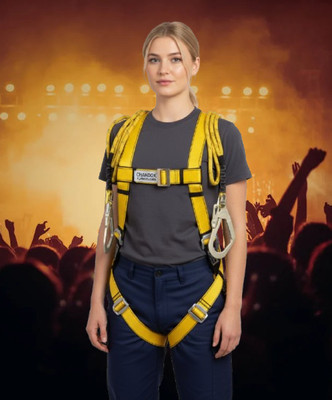 Safetysfs Premium Safety Harness SH-1013 Full Body Harness(Free Size)