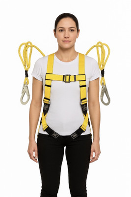 Safetymust Heavy Duty Safety Harness SH-307 for Industrial Use Safety Harness(Free Size)