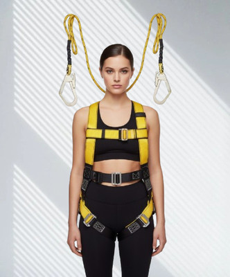 Safetysfs Premium Safety Harness SH-1028 Full Body Harness(Free Size)