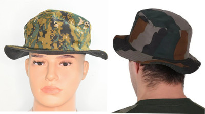 Kumar's Trend Unisex Army with Cobra hat Combo Reversible Cotton Military Commando Boonie hats(Camouflage color, Pack of 2)