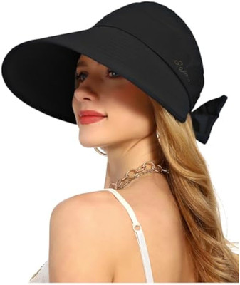 SNOWIE SOFT Visor Hat(Black, Pack of 1)
