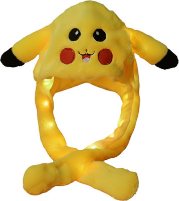 ZACHARIAS Plush Animal Cap Panda(Yellow, Pack of 1)
