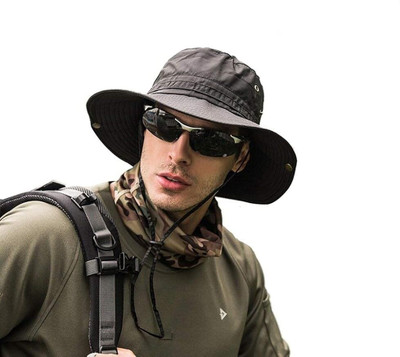 SNOWIE SOFT Bucket Hat(Black, Pack of 1)