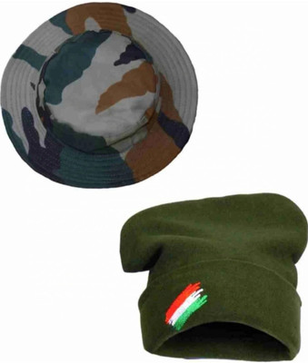 AMF Collections Army Military Hat(Multicolor, Pack of 1)