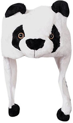 ZACHARIAS Plush Animal Cap Panda(White, Pack of 1)