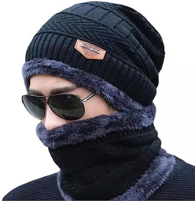 SKMP CREATION Self Design Beanie Cap