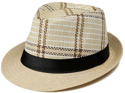 INFISPACE Fedora Hat(Beige, Pack of 1)