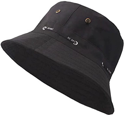 INFISPACE Bucket Hat(Adjustable Black, Pack of 1)