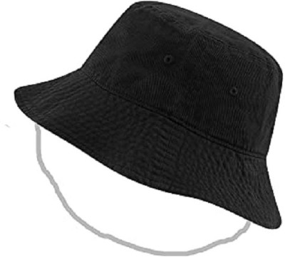 INFISPACE Bucket Hat(Elastic Black, Pack of 1)