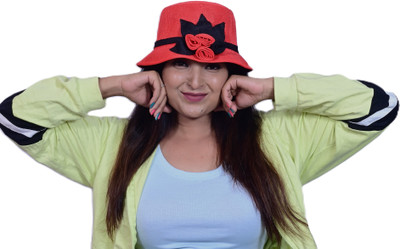 Atabz Round Fancy party hats(Red, Pack of 1)