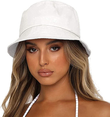 CLASSYMESSI BUCKET HAT(White, Pack of 1)