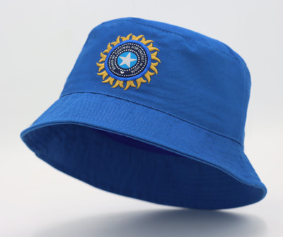 Jamont Unisex Bucket Hat Beach Sun Hat Fishing Hat Solid Bucket Hat(Light Blue, Pack of 1)