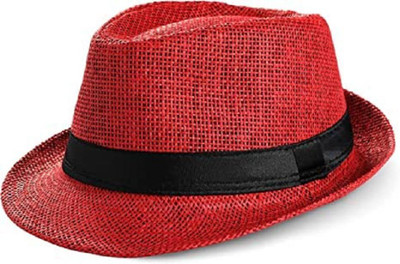 INFISPACE Round Hat(Red, Pack of 1)