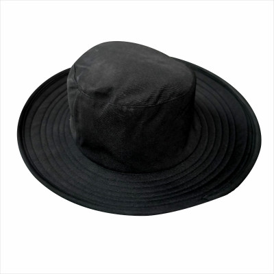 Ps Pilot Round Shape Cricket Hat Medium(Black, Pack of 1)