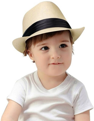 INFISPACE Fedora Hat(Beige, Pack of 1)