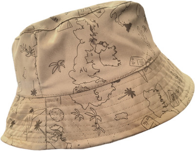 Atabz Bucket Hat(Beige, Pack of 1)