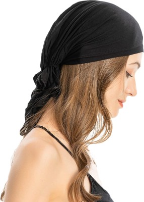 PALAY Cotton Chemo Cap Beanie Skull Cover Headwraps Cancer Hats(Black, Pack of 1)