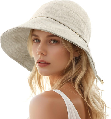SNOWIE SOFT Bucket Hat(Beige, Pack of 1)