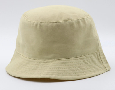 HouseOfCommon Unisex Bucket Hat Beach Sun Hat Fishing Hat Solid Hat(Beige, Pack of 1)