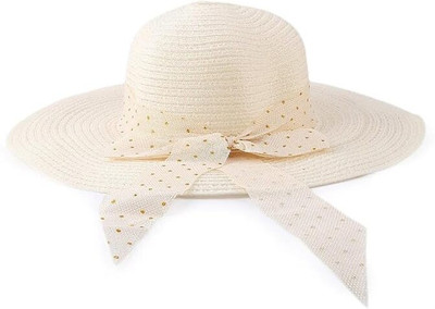 Clothera Lightweight Beach Hat(Off-white, Pack of 1)