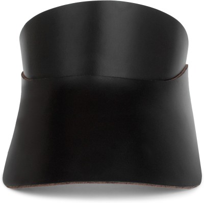 Panashe Isola Leather Visor Cap (Classic Black)(Black, Pack of 1)