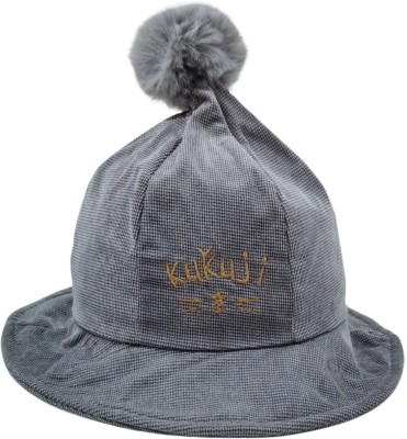 ZACHARIAS Kids Cotton Hat (1-4 Years)(Grey, Pack of 1)