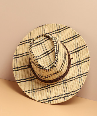 Haute Sauce Fedora Hat(Beige, Pack of 1)
