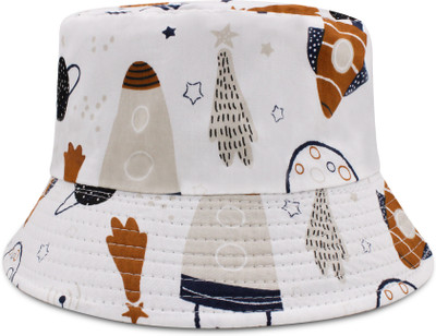 VRITRAZ Bucket Hat(White, Pack of 1)