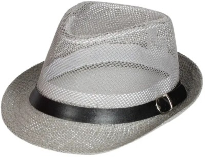 ZACHARIAS Fedora Cowboy Breathable Mesh Net Hat Cap(Fawn, Pack of 1)