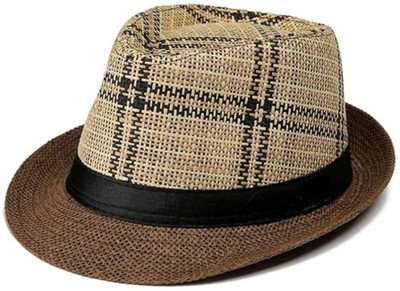 INFISPACE Fedora Hat(Brown, Pack of 1)
