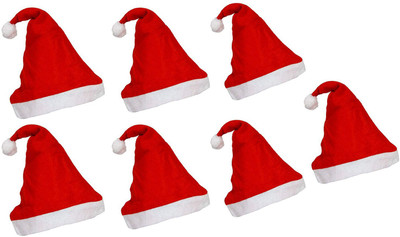 ME&YOU Christmas Cap(Red, White, Pack of 7)