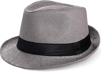 Missby Fedora Hat(Grey, Pack of 1)
