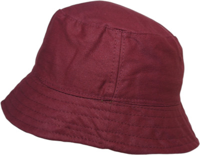 Phobia Bucket Cap(Maroon, Pack of 1)