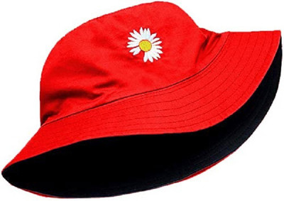 INFISPACE Beach Bucket Sun Hat(Red, Pack of 1)
