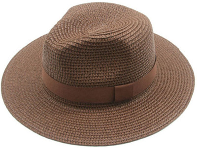 The Tie Hub Panama Hat(Brown, Pack of 1)