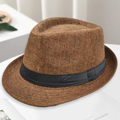 INFISPACE Fedora Hat(Brown, Pack of 1)
