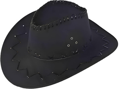 DEALZONE SUN HAT(Black, Pack of 1)