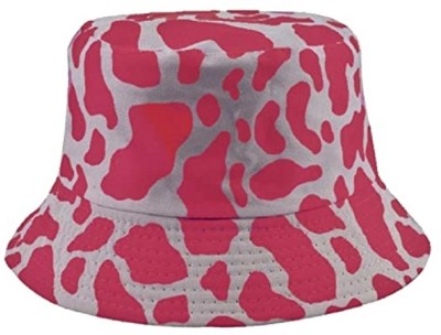 INFISPACE Bucket Hat(Cow Printed Red, Pack of 1)