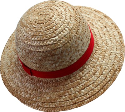 Store2508 Luffy Straw Hat Cosplay Accessory Anime Sun Beach Hats for Party Travel(Yellow, Pack of 1)