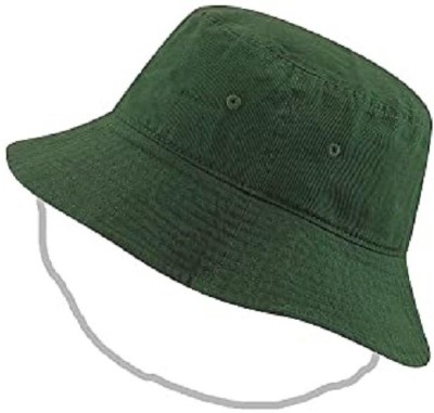 INFISPACE Bucket Hat(Elastic Green, Pack of 1)