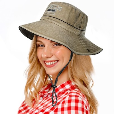 Venzina Bucket Hat(Khaki, Pack of 1)