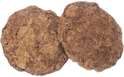 kanda pack of 2 cow dung cake big in size 20cm