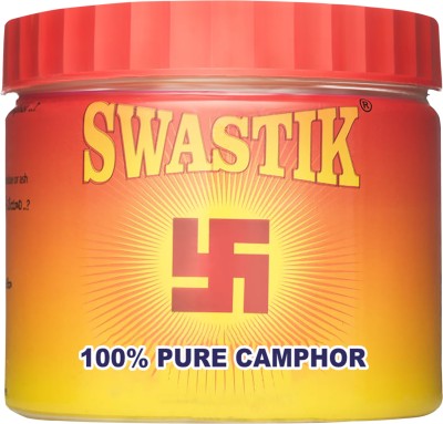 SWASTIK Pure Camphor tablets Jar 250 Grams Pooja Hawan Air Freshener Meditation