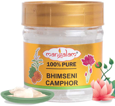 MANGALAM Bhimseni Camphor 50 gm Jar - Pack of 1(50 g)