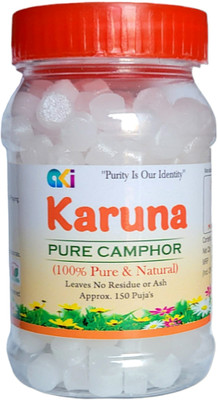 Karuna Pure Camphor Tablet 100gm. Jar - Pack of 1(100 g)
