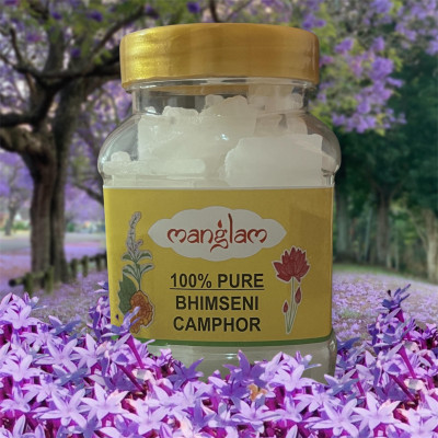 Manglam Bhimseni Camphor 250g Jar - Pack of 1(250 g)